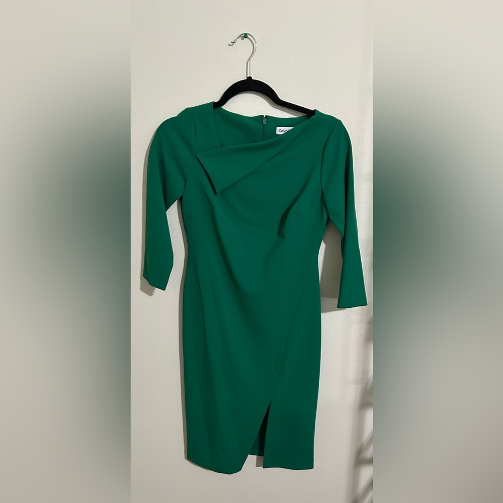 Calvin Klein Emerald Long Sleeve Dress